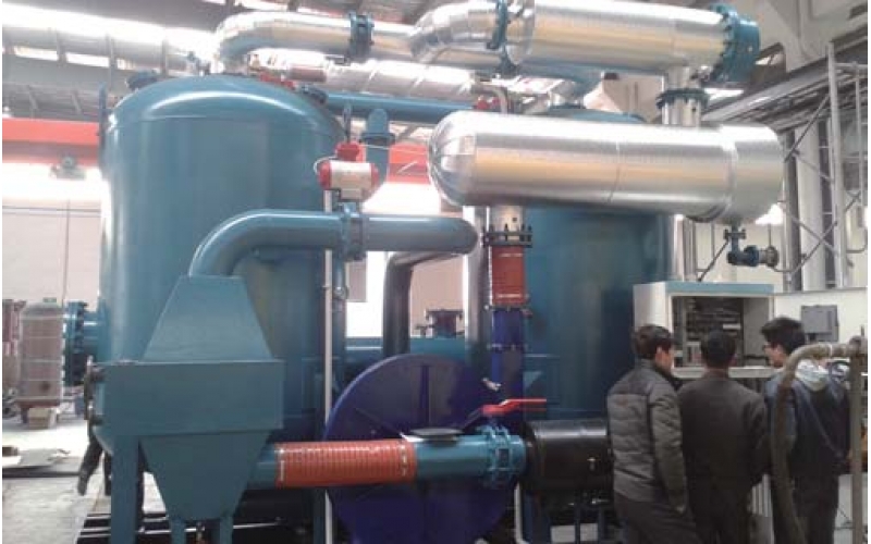 客戶(hù)使用現(xiàn)場(chǎng)：浙江某化工企業(yè) ——零氣耗閉合環(huán)路鼓風(fēng)干燥機(jī)RGDBII-2200